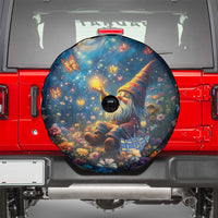 Nollaig Chridheil Scottish Gnome Spare Tire Cover Merry Christmas with Starry Night - Wonder Print Shop