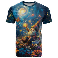 Nollaig Chridheil Scottish Gnome T Shirt Merry Christmas with Starry Night - Wonder Print Shop