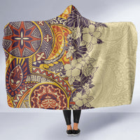 polynesia-hooded-blanket-hibiscus-and-hawaiian-tribal-tattoo-retro-style-tan-color