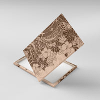 Polynesia Canvas Wall Art Hibiscus and Hawaiian Tribal Tattoo Retro Style Pink Pastel LT9 - Wonder Print Shop