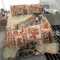 Hawaii Bedding Set Aloha Tribal Pattern Beige Version LT9 - Wonder Print Shop