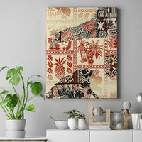 Hawaii Canvas Wall Art Aloha Tribal Pattern Beige Version LT9 - Wonder Print Shop