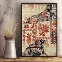 Hawaii Canvas Wall Art Aloha Tribal Pattern Beige Version LT9 - Wonder Print Shop