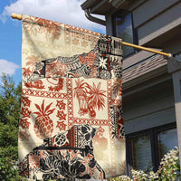 Hawaii Garden Flag Aloha Tribal Pattern Beige Version - Wonder Print Shop