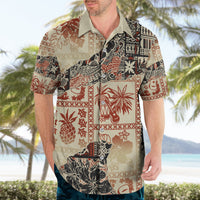 Hawaii Hawaiian Shirt Aloha Tribal Pattern Beige Version - Wonder Print Shop