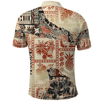 Hawaii Polo Shirt Aloha Tribal Pattern Beige Version - Wonder Print Shop