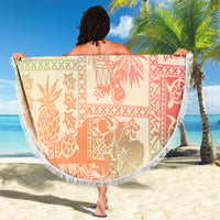 Hawaii Beach Blanket Aloha Tribal Pattern Sweat Pink Ombre LT9 - Wonder Print Shop