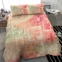 Hawaii Bedding Set Aloha Tribal Pattern Sweat Pink Ombre LT9 - Wonder Print Shop