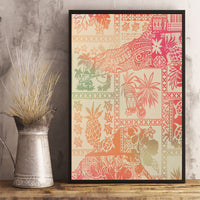 Hawaii Canvas Wall Art Aloha Tribal Pattern Sweat Pink Ombre LT9 - Wonder Print Shop