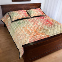 Hawaii Quilt Bed Set Aloha Tribal Pattern Sweat Pink Ombre - Wonder Print Shop