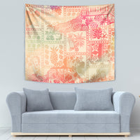 Hawaii Tapestry Aloha Tribal Pattern Sweat Pink Ombre - Wonder Print Shop