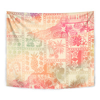 Hawaii Tapestry Aloha Tribal Pattern Sweat Pink Ombre - Wonder Print Shop