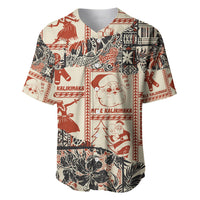 Aloha Hawaii Christmas Baseball Jersey Mele Kalikimaka Tapa Tribal Retro Style LT9 - Wonder Print Shop