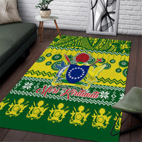 Cook Islands Christmas Area Rug Santa Beach Meri Kiritimiti LT9 - Wonder Print Shop