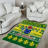 Cook Islands Christmas Area Rug Santa Beach Meri Kiritimiti LT9 - Wonder Print Shop