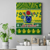 Cook Islands Christmas Canvas Wall Art Santa Beach Meri Kiritimiti LT9 - Wonder Print Shop