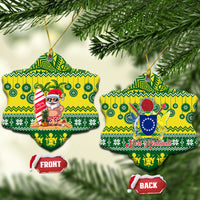 Cook Islands Christmas Ceramic Ornament Santa Beach Meri Kiritimiti LT9 - Wonder Print Shop