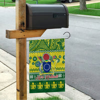 Cook Islands Christmas Garden Flag Santa Beach Meri Kiritimiti - Wonder Print Shop