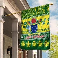 Cook Islands Christmas Garden Flag Santa Beach Meri Kiritimiti - Wonder Print Shop