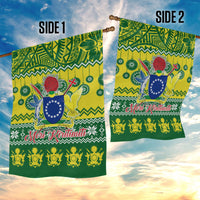 Cook Islands Christmas Garden Flag Santa Beach Meri Kiritimiti - Wonder Print Shop