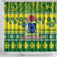 cook-islands-christmas-shower-curtain-santa-beach-meri-kiritimiti