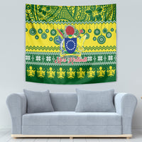 Cook Islands Christmas Tapestry Santa Beach Meri Kiritimiti - Wonder Print Shop