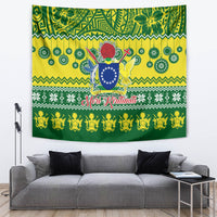 Cook Islands Christmas Tapestry Santa Beach Meri Kiritimiti - Wonder Print Shop