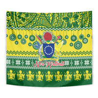 Cook Islands Christmas Tapestry Santa Beach Meri Kiritimiti - Wonder Print Shop