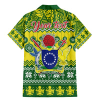 Personalised Cook Islands Christmas Family Matching Mermaid Dress and Hawaiian Shirt Santa Beach Meri Kiritimiti LT9 - Wonder Print Shop