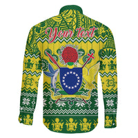 Personalised Cook Islands Christmas Family Matching Summer Maxi Dress and Hawaiian Shirt Santa Beach Meri Kiritimiti - Wonder Print Shop