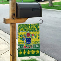 Personalised Cook Islands Christmas Garden Flag Santa Beach Meri Kiritimiti - Wonder Print Shop