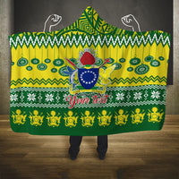 personalised-cook-islands-christmas-hooded-blanket-santa-beach-meri-kiritimiti