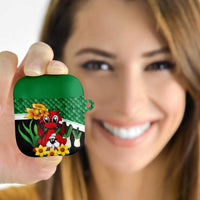 Saint David's Day AirPods Case Green Welsh Dragon Daffodil Sheep Leak - Wonder Print Shop