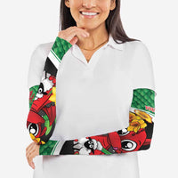 Saint David's Day Personalized Arm Sleeves Green Welsh Dragon Daffodil Sheep Leak - Wonder Print Shop