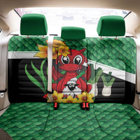 Saint David's Day Back Car Seat Cover Green Welsh Dragon Daffodil Sheep Leak - Wonder Print Shop