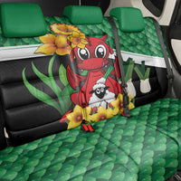 Saint David's Day Back Car Seat Cover Green Welsh Dragon Daffodil Sheep Leak - Wonder Print Shop