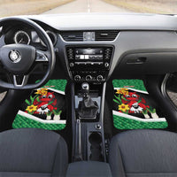 Saint David's Day Personalized Car Mats Green Welsh Dragon Daffodil Sheep Leak - Wonder Print Shop