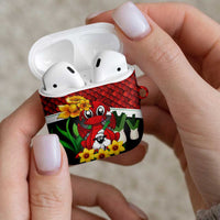 Saint David's Day AirPods Case Red Welsh Dragon Daffodil Sheep Leak - Wonder Print Shop