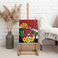 Saint David's Day Canvas Wall Art Red Welsh Dragon Daffodil Sheep Leak - Wonder Print Shop