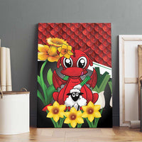 Saint David's Day Canvas Wall Art Red Welsh Dragon Daffodil Sheep Leak - Wonder Print Shop