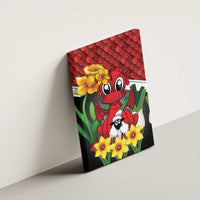 Saint David's Day Canvas Wall Art Red Welsh Dragon Daffodil Sheep Leak - Wonder Print Shop