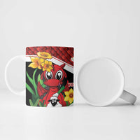 Saint David's Day Personalized Ceramic Mug Red Welsh Dragon Daffodil Sheep Leak - Wonder Print Shop