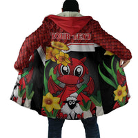 Saint David's Day Personalized Cloak Red Welsh Dragon Daffodil Sheep Leak - Wonder Print Shop
