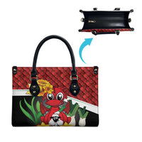 Saint David's Day Leather Bag Red Welsh Dragon Daffodil Sheep Leak - Wonder Print Shop