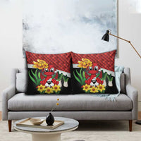 Saint David's Day Pillow Cover Red Welsh Dragon Daffodil Sheep Leak - Wonder Print Shop