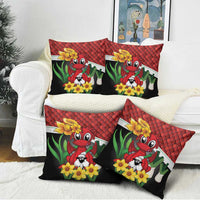 Saint David's Day Pillow Cover Red Welsh Dragon Daffodil Sheep Leak - Wonder Print Shop