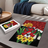 Saint David's Day Puzzle Red Welsh Dragon Daffodil Sheep Leak - Wonder Print Shop