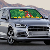 Saint David's Day Auto Sun Shade Welsh Dragons Yellow Daffodils - Wonder Print Shop