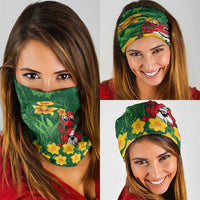 Saint David's Day Neck Gaiter Welsh Dragons Yellow Daffodils - Wonder Print Shop
