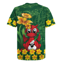 Saint David's Day Rugby Jersey Welsh Dragons Yellow Daffodils - Wonder Print Shop